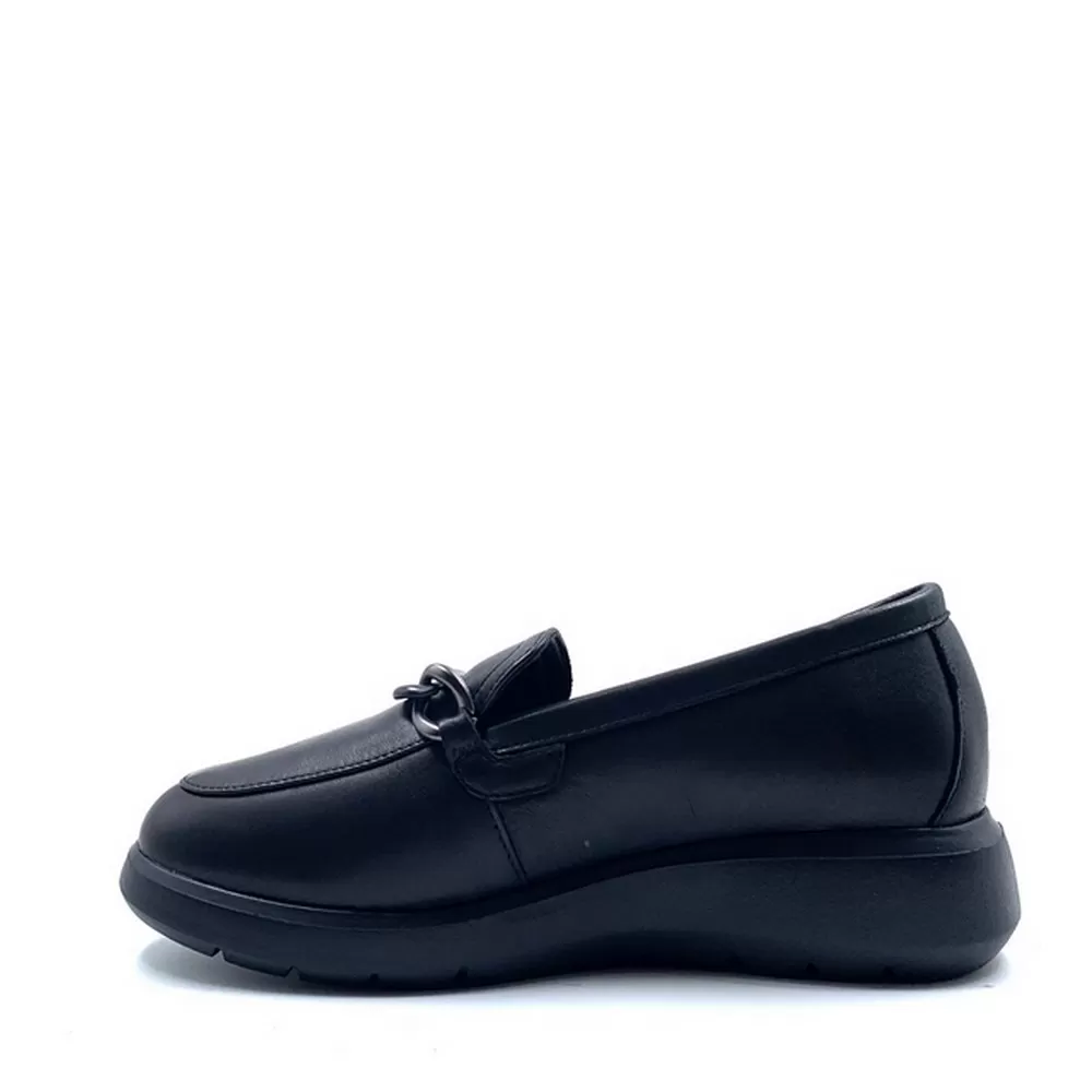 Γυναικεία  Loafers IL52536A-062 Moka chain Leather